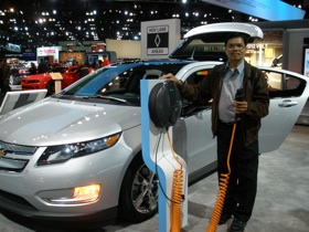 Lloyd Tran with GM Volt