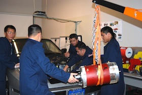 CEVT Installs Electric Motor